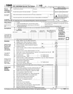 1040 Tax Forms Printable
