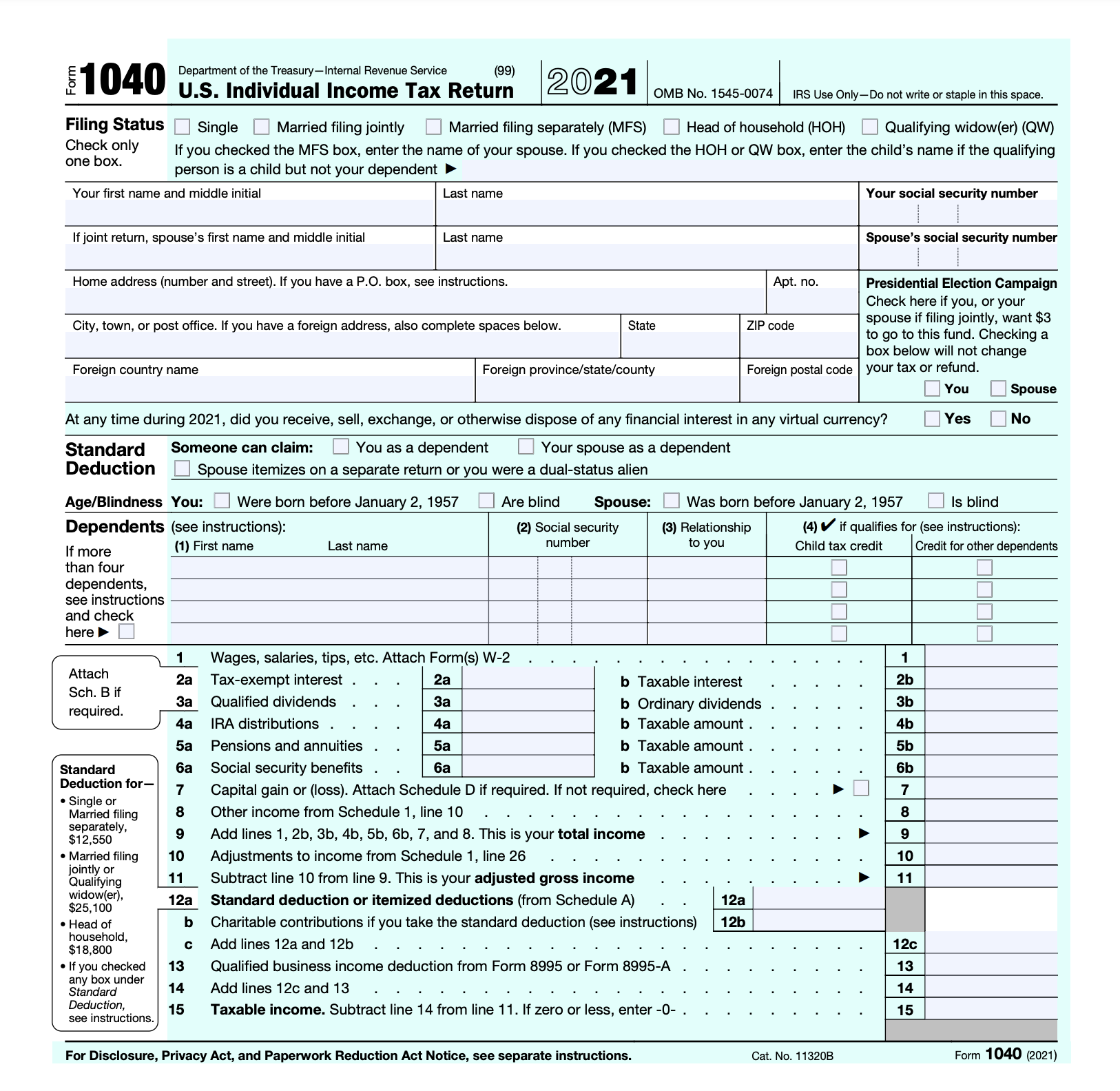 1040ez Fillable Form Printable Forms Free Online
