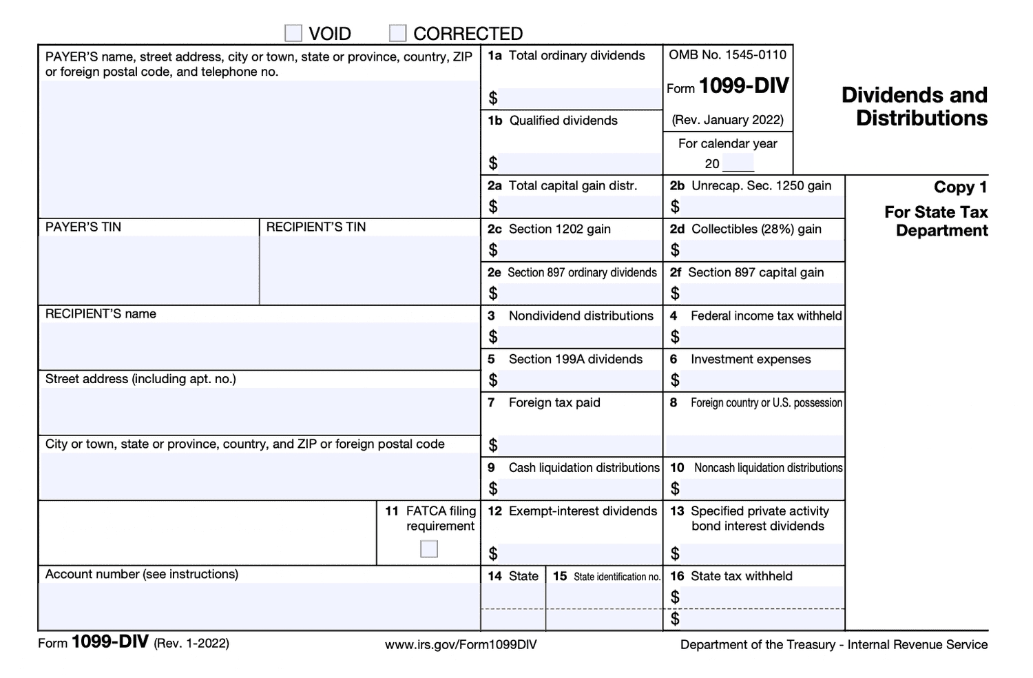 1099 Form 2022