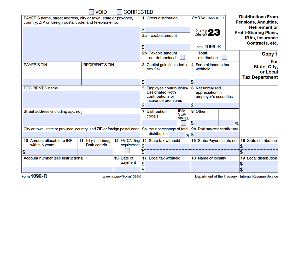 1099 Form Printable 2023