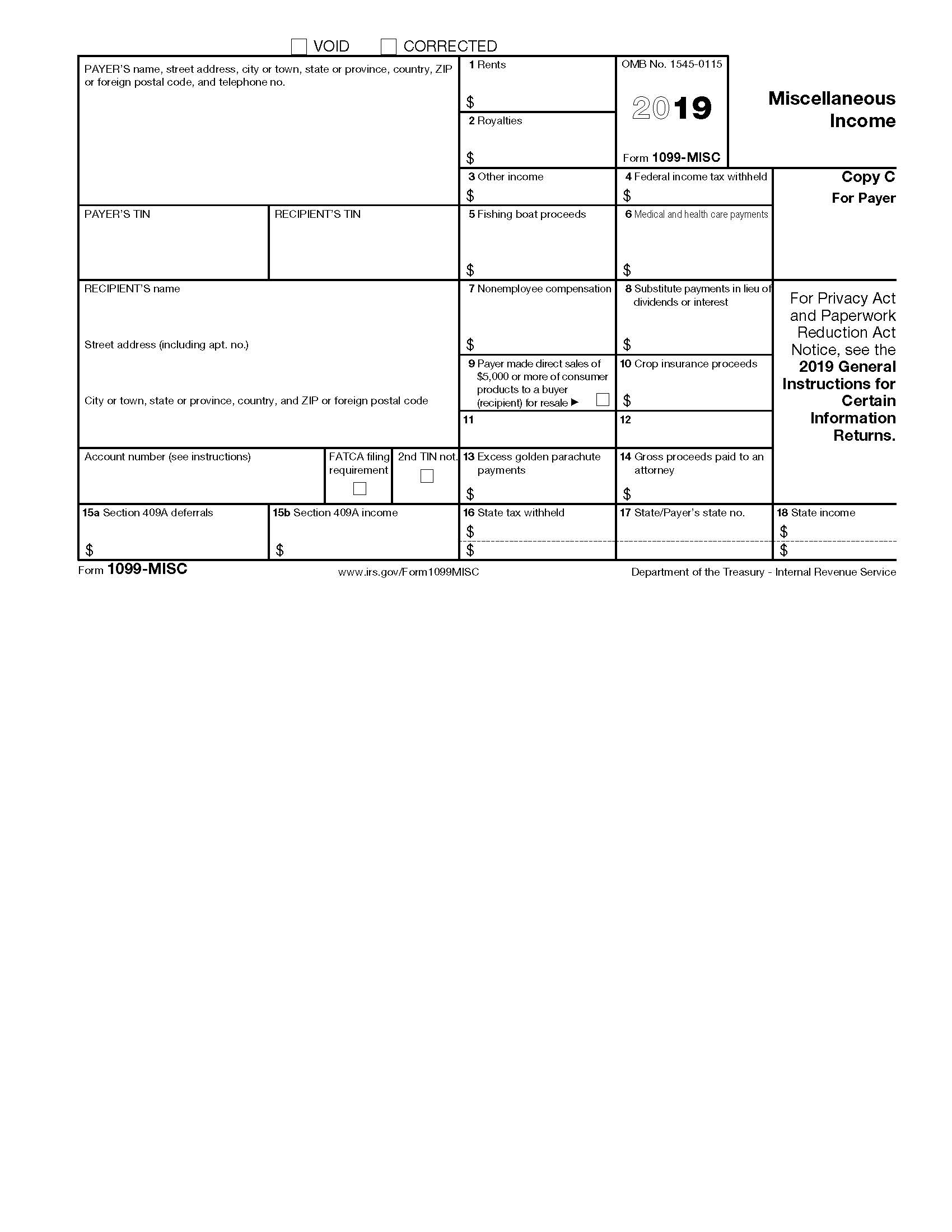 1099 Forms Printable Printable Forms Free Online