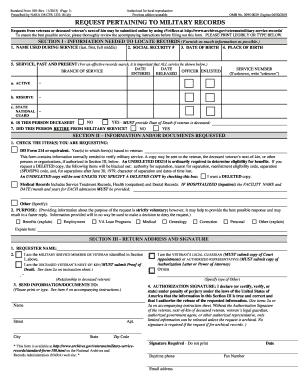 2015 2021 Form NARA SF 180 Fill Online Printable Fillable Blank 