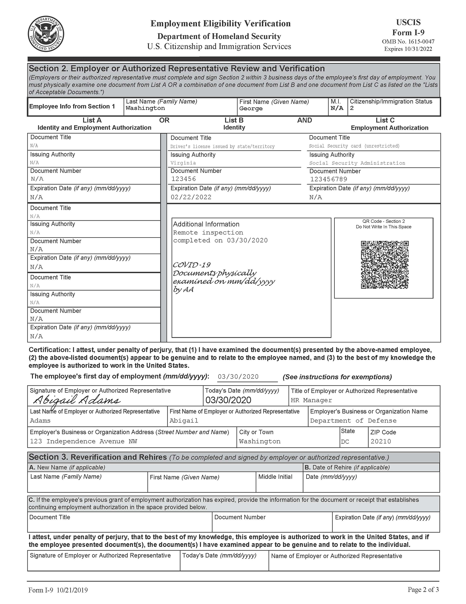 2022 Employment Verification Form Fillable Printable Pdf Forms Images