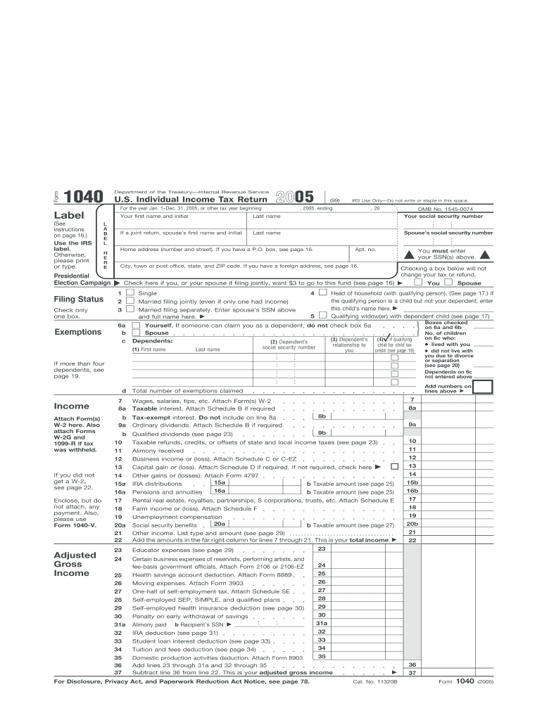 2023 Tax 1040 Form Printable Forms Free Online