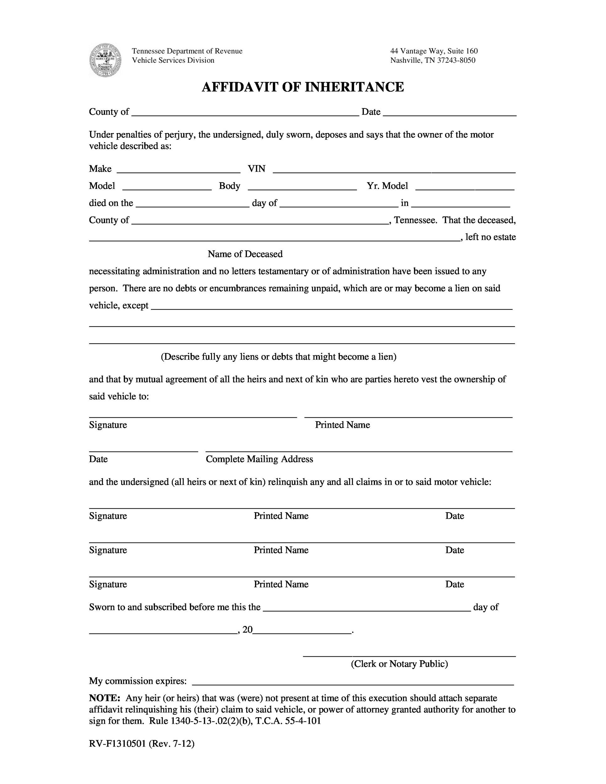48 Sample Affidavit Forms Templates Affidavit Of Support Form 