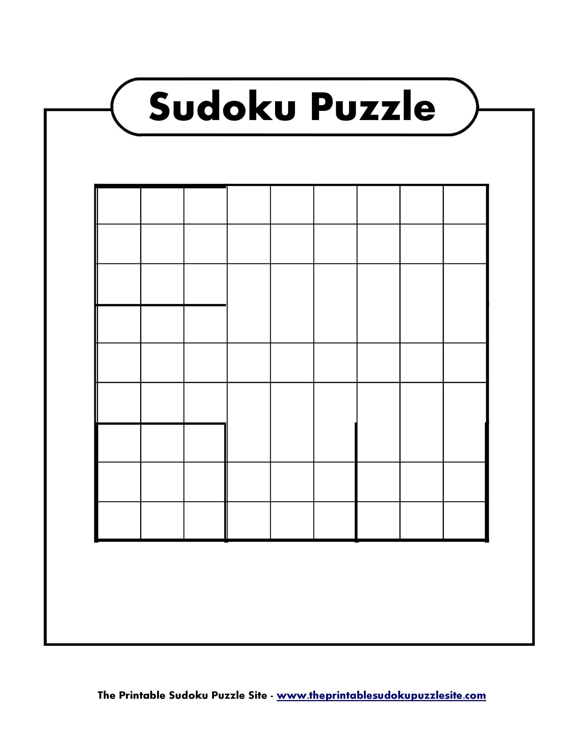 50 Blank Sudoku Grids Free Printable TemplateLab