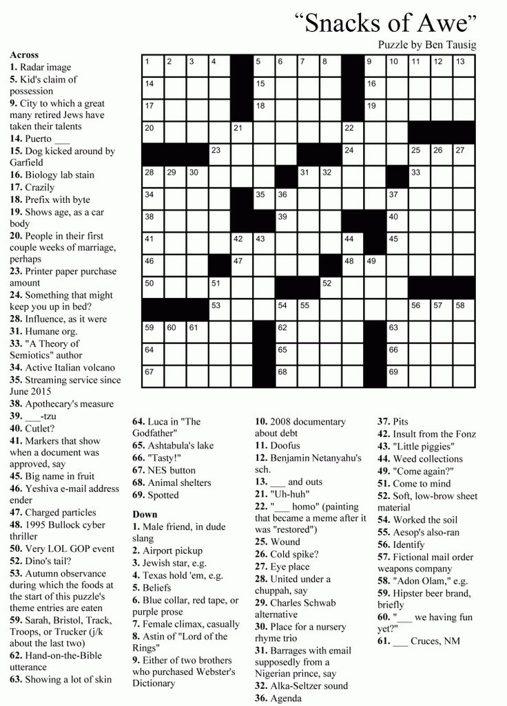 Adult Crossword Puzzles Free Printable Printable JD