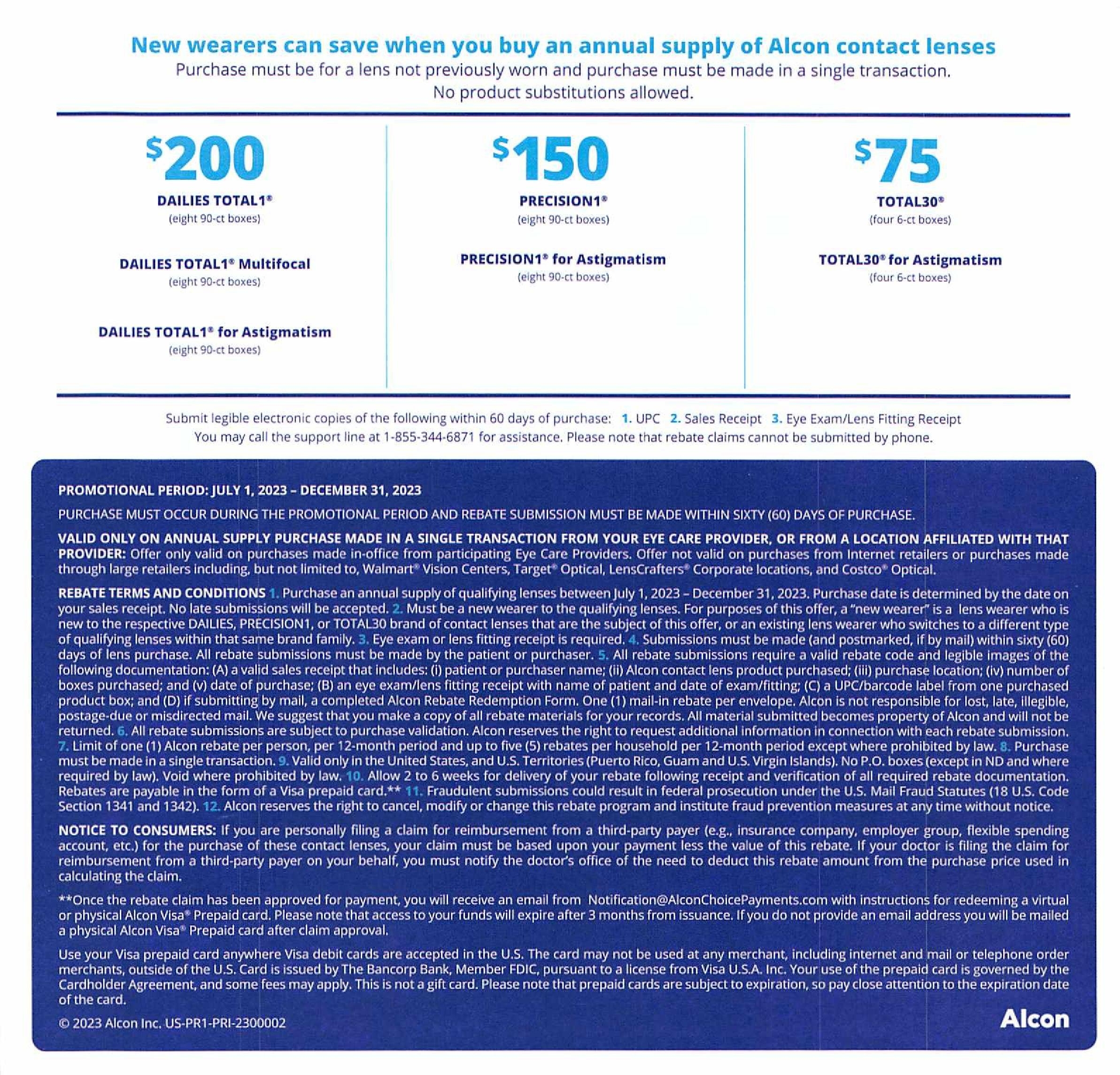 Alcon Rebate Form Printable 2024 Lydie Romonda