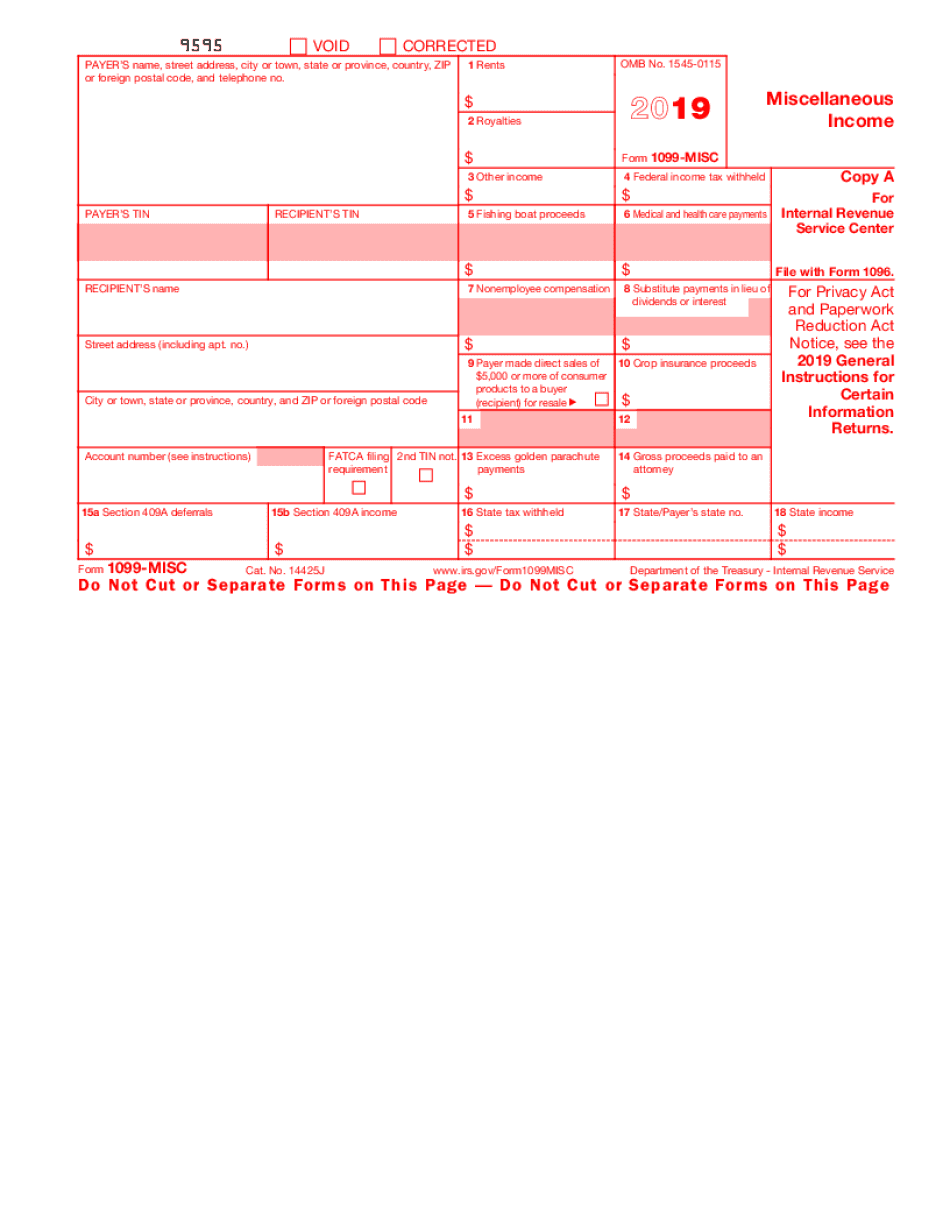 Blank 1099 Form 2023 Printable