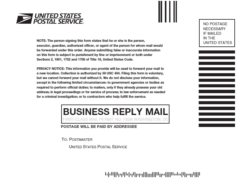 Fillable Usps Change Of Address Form Printable Forms Free Online