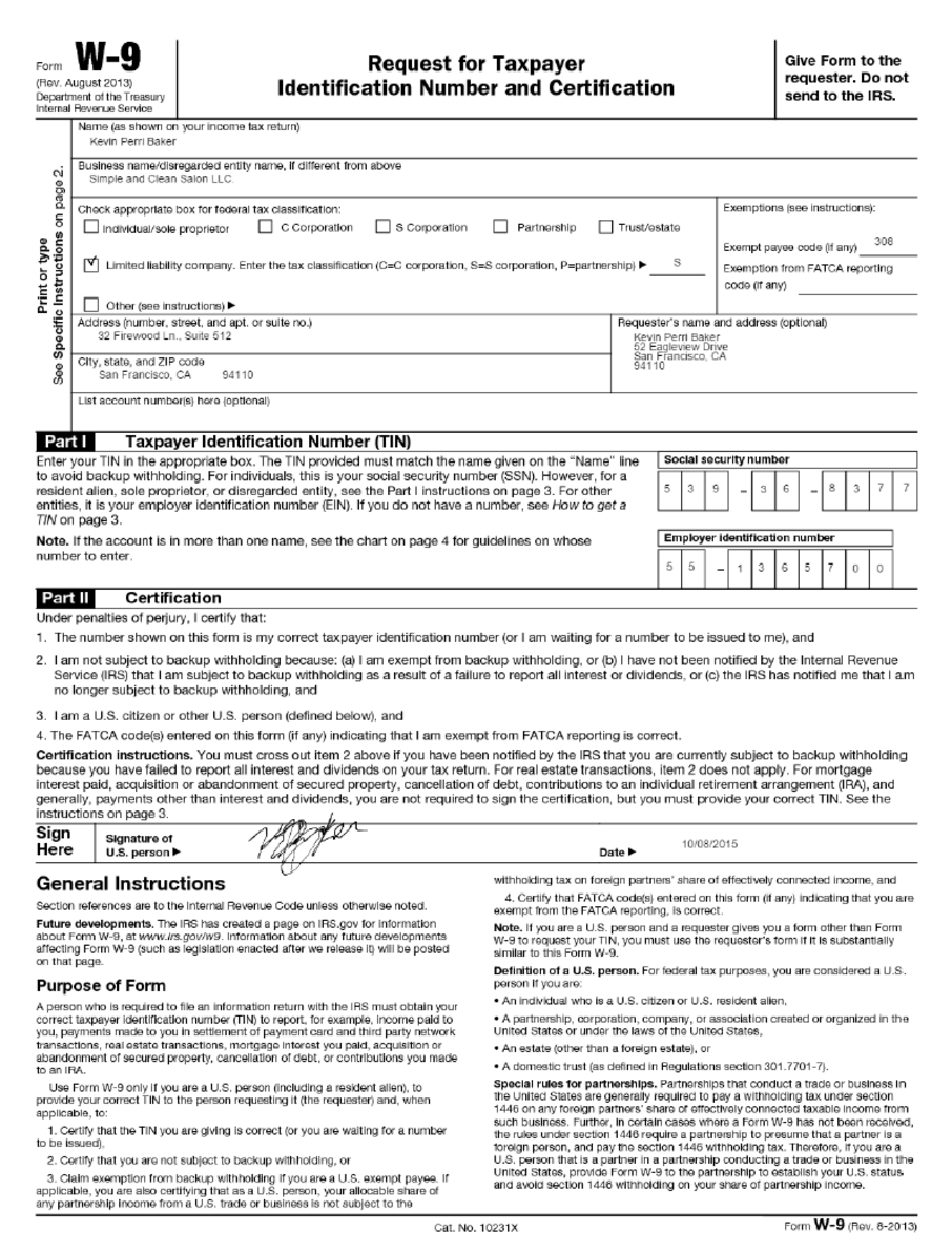 Fillable W 9 Form Free Print Printable Forms Free Online