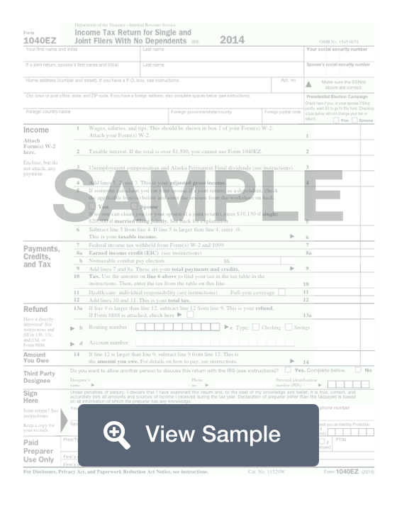 Form 1040 EZ Step by Step Instructions PDF FormSwift
