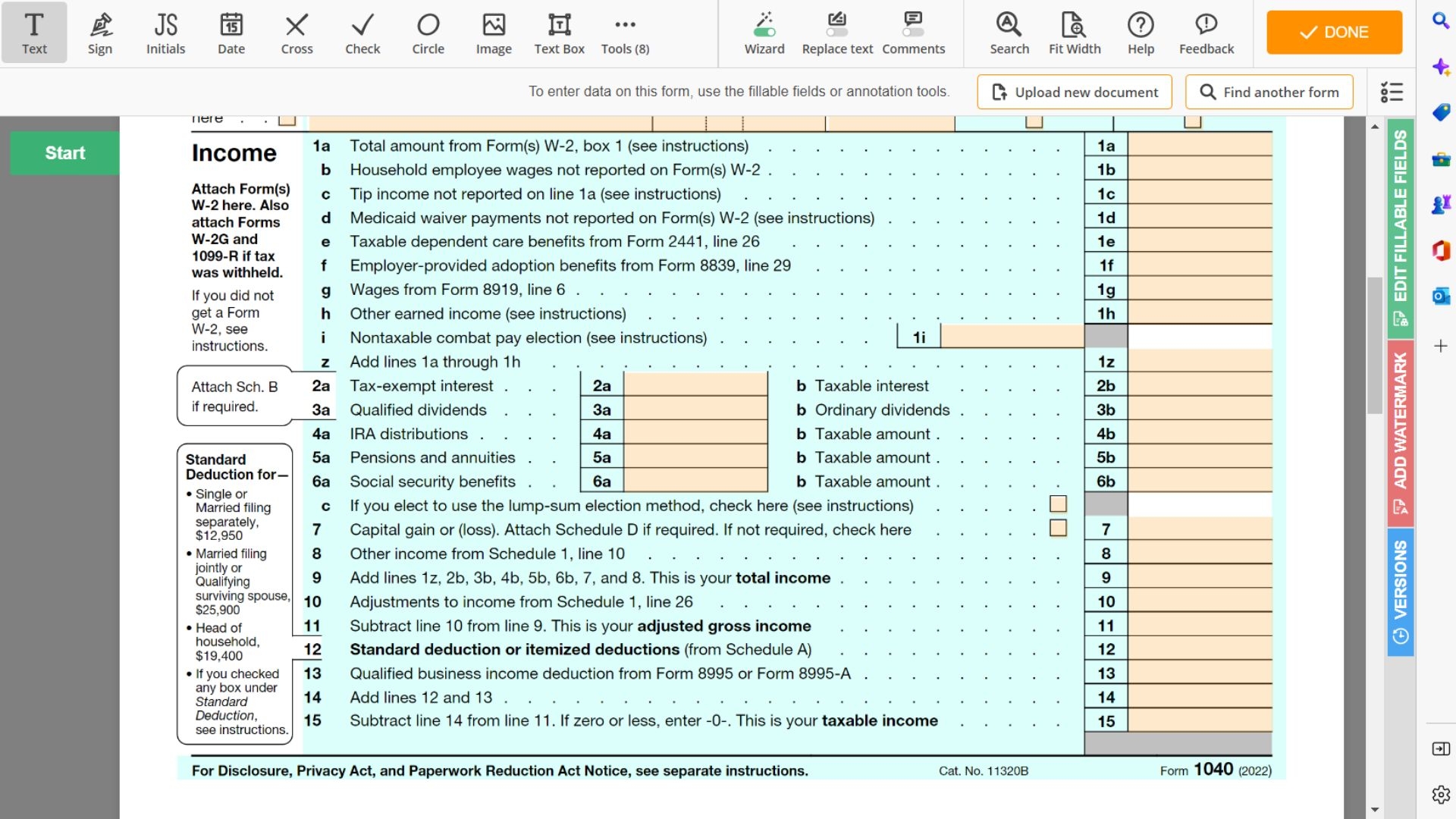 Form 1040 gt Printable IRS 1040 Tax Form For 2023 Instructions Print 
