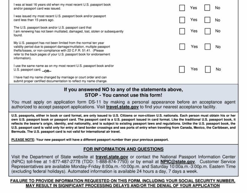 Form DS 82 US Passport Renewal Application Fillable Printable Form 2021