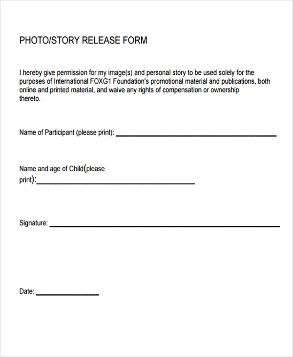FREE 22 Print Release Form Samples In PDF MS Word