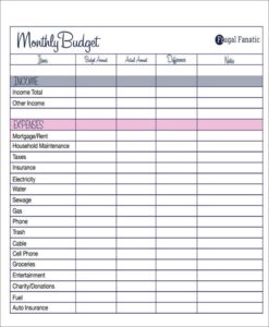 FREE 33 Budget Forms In PDF MS Word Excel