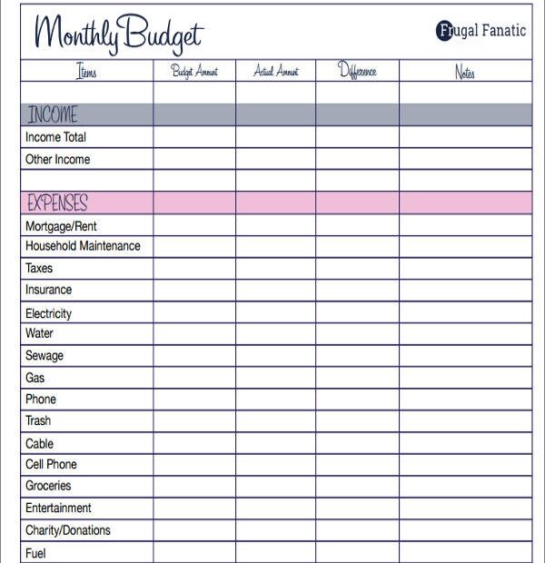 FREE 33 Budget Forms In PDF MS Word Excel