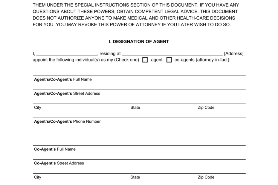 Free California Power Of Attorney Forms PDF Word