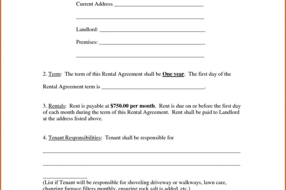 Free Fillable Printable Lease Agreement Form