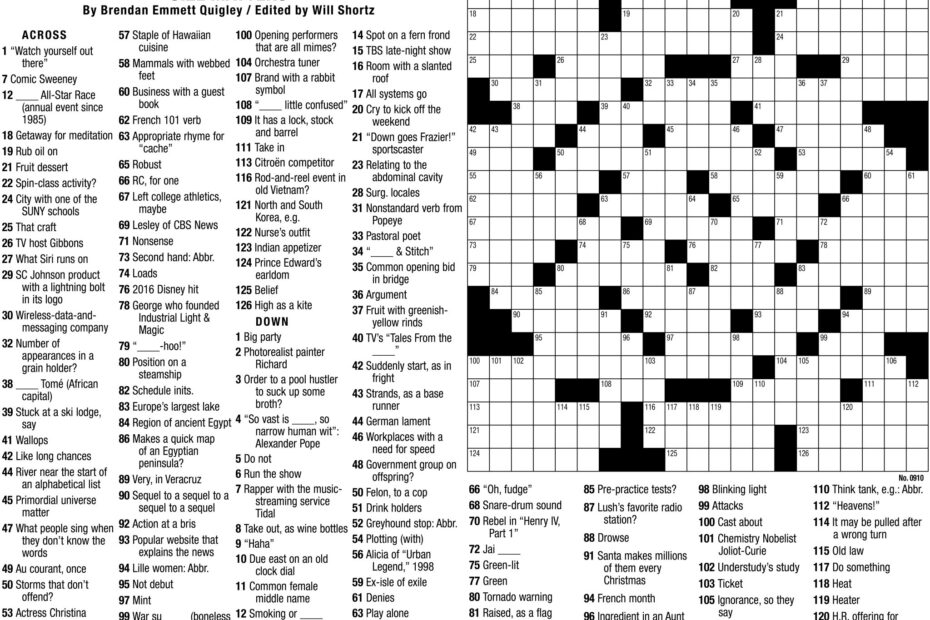 Free Nyt Crossword Puzzles Printable Printable Form Templates And Letter