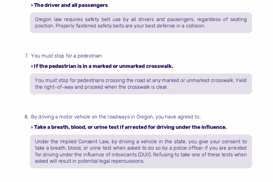 FREE Oregon Permit Test 3 Real 2024 DMV Test Questions