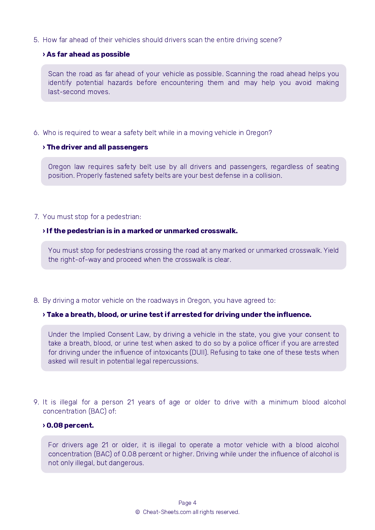 FREE Oregon Permit Test 3 Real 2024 DMV Test Questions