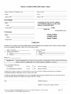 Free Printable Court Forms