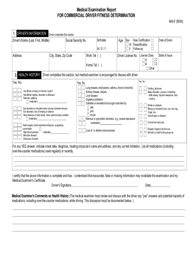 Free Printable Dot Physical Forms