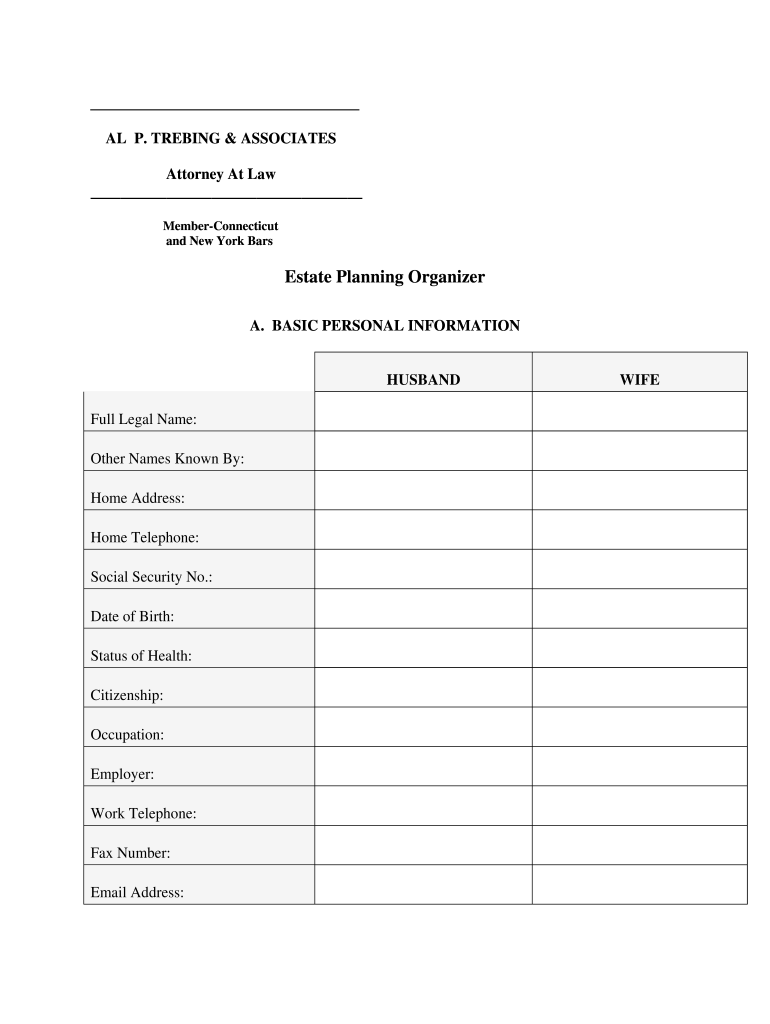 Free Printable Estate Planning Forms Pdf Fill Out Sign Online DocHub
