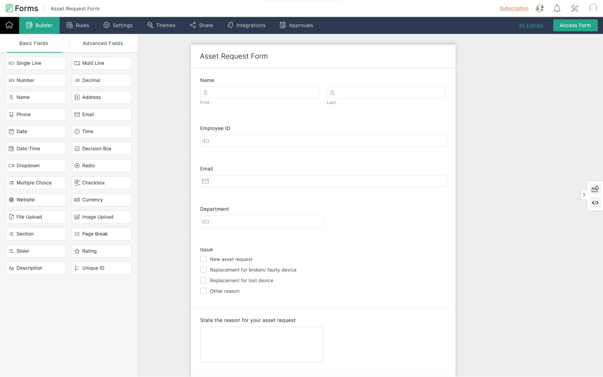 Free Printable Form Builder Free Printable