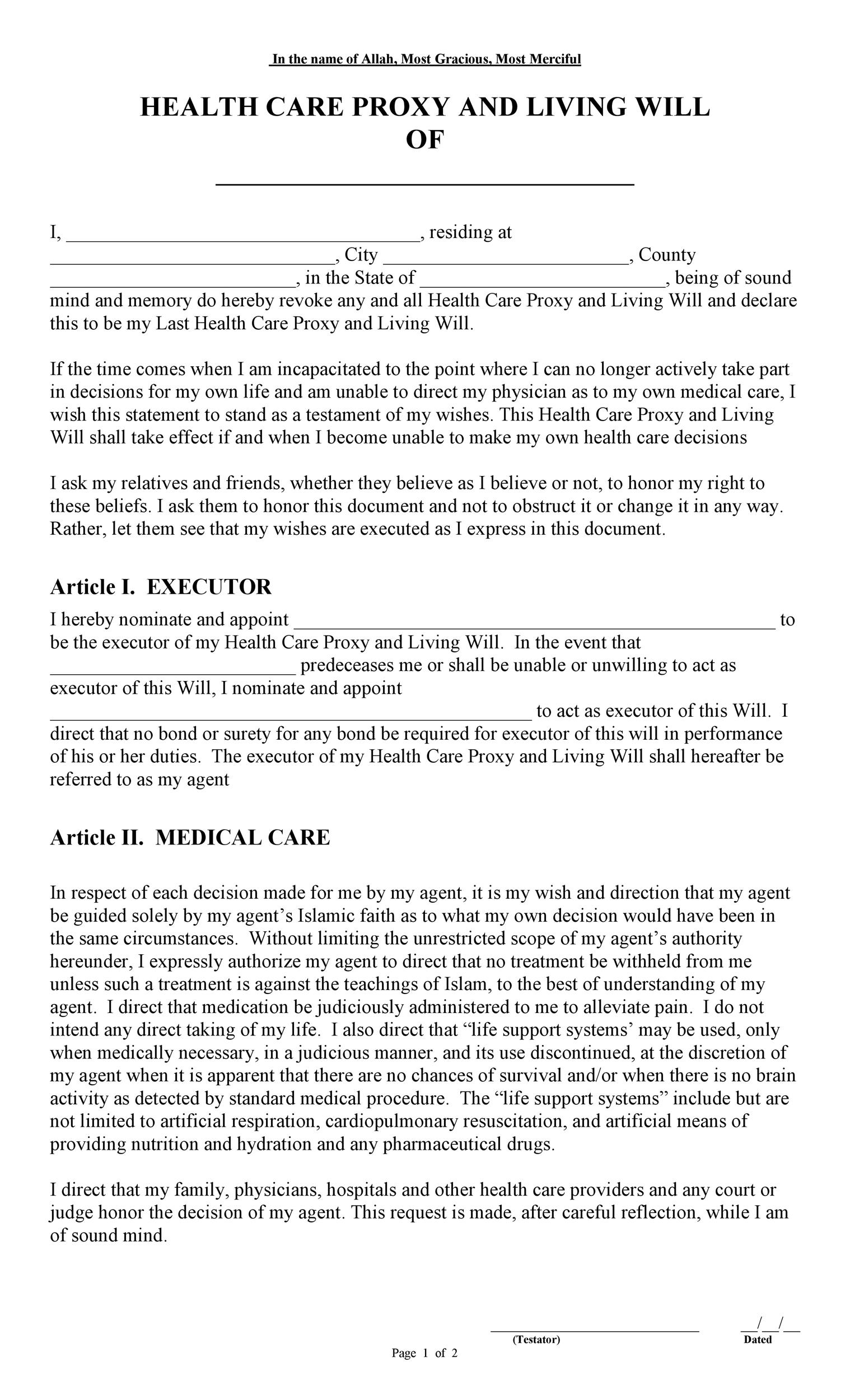 Free Printable Forms For Living Wills Living Will Forms Free Printable