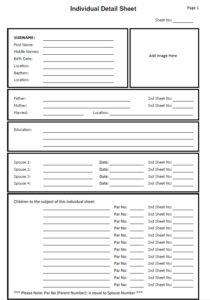 Free Printable Genealogy Forms Room Surf
