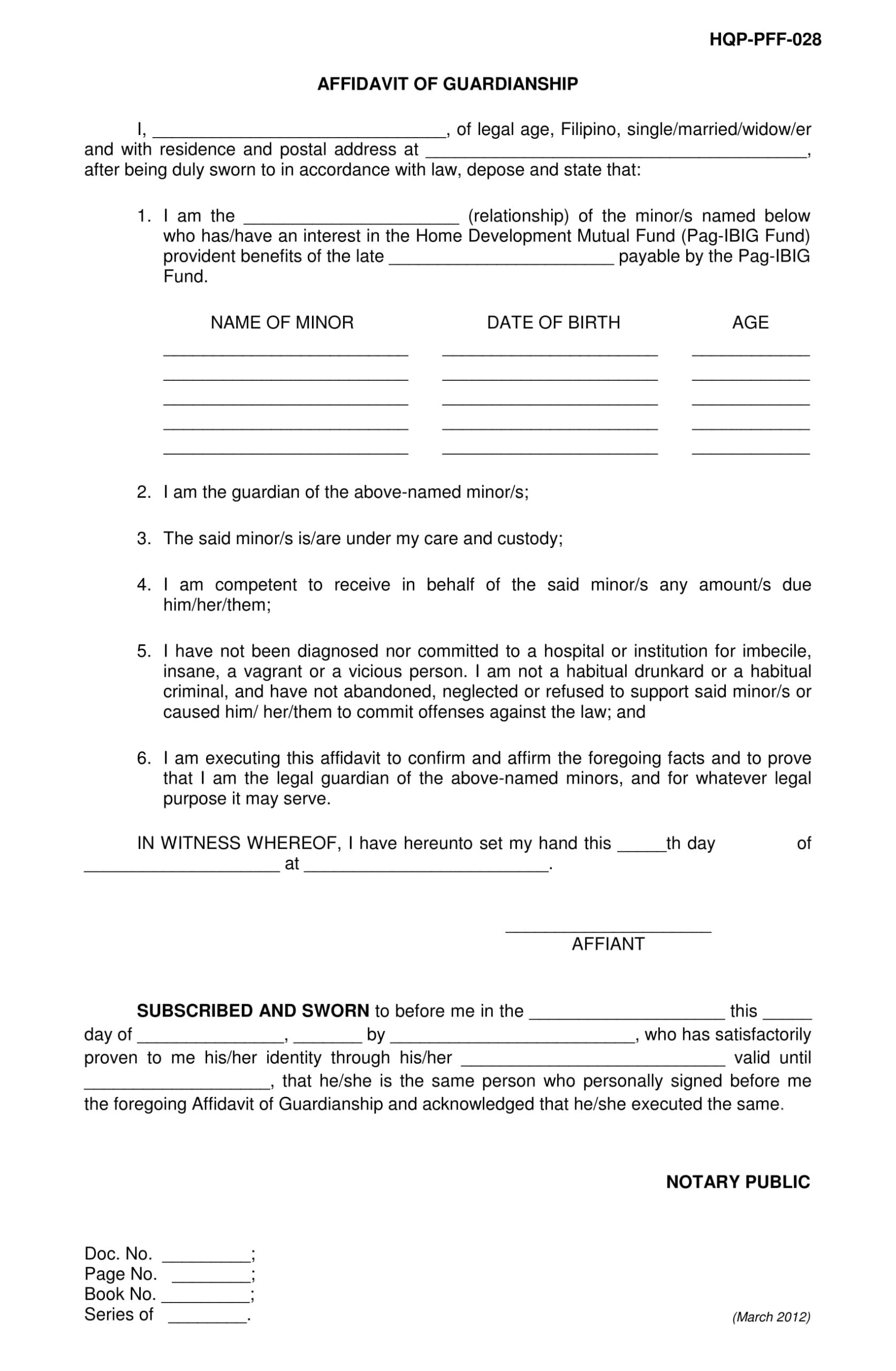 Free Printable Ms Guardianship Forms Printable Forms Free Online