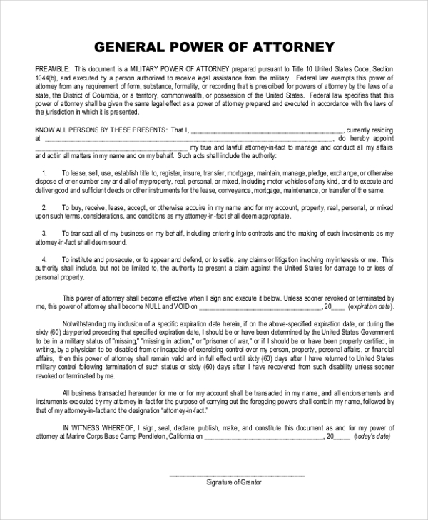 Free Printable Power Of Attorney Form Georgia Printable Word Searches