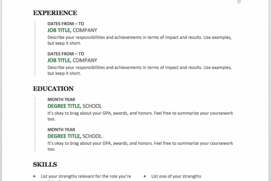 Free Printable Resume Templates Printable Forms Free Online