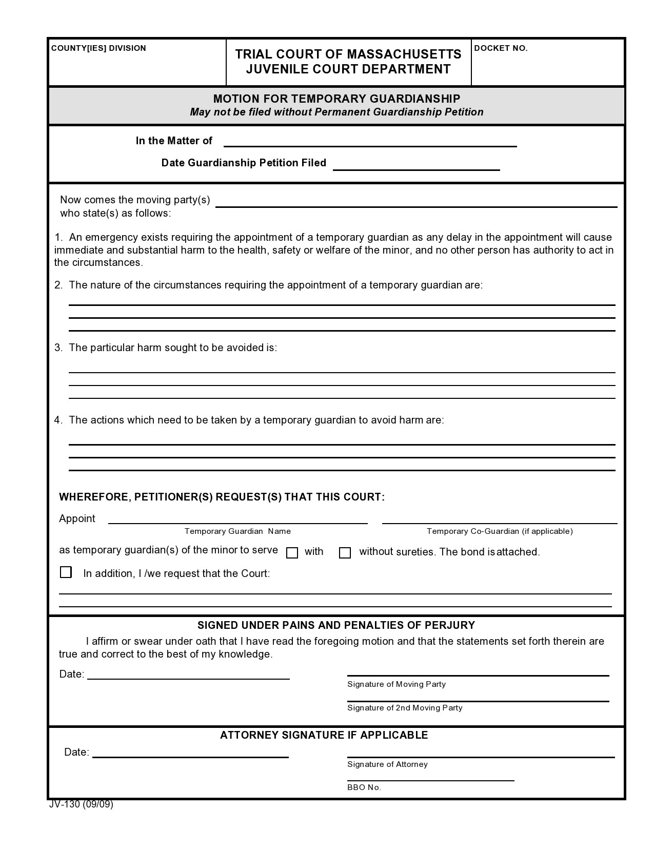 Free Printable Temporary Guardianship Forms Printable Forms Free Online