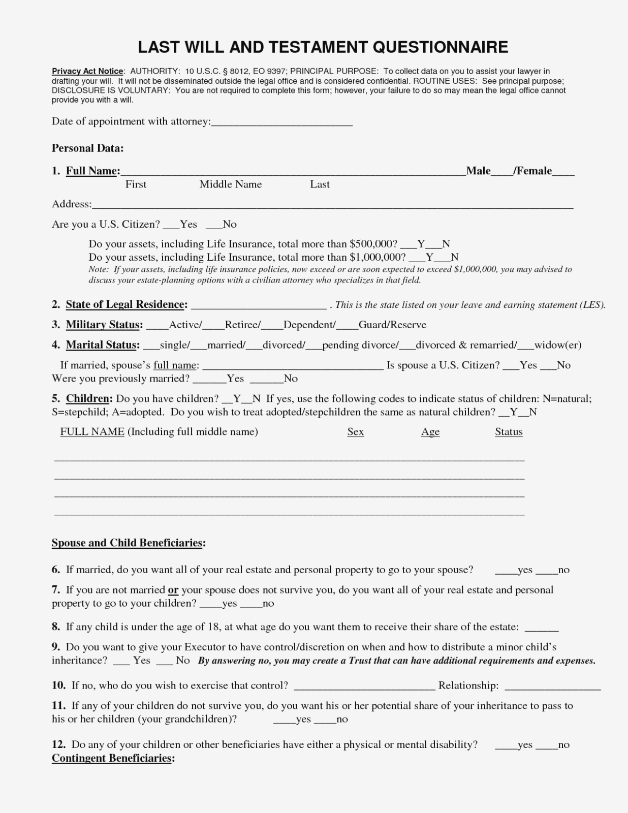 Free Printable Will And Trust Forms Printable Forms Free Online