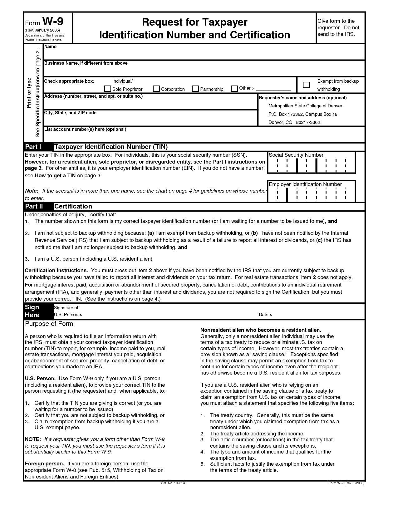 Free W9 Form 2024 Printable Arly Philipa