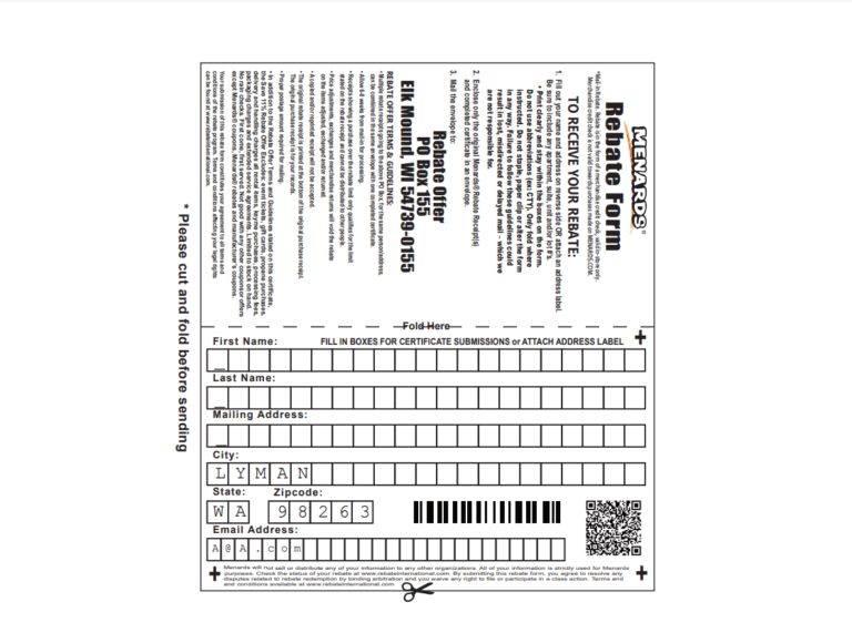 How Do I Print My Menards Rebate Form PrintableRebateForm