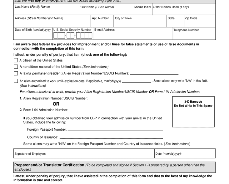 I9 Form 2024 Printable Fill Online Printable Fillable Blank