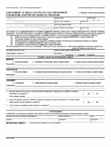 Ihss Protective Supervision Forms For Doctors