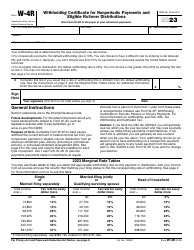 IRS Form W 4R Download Fillable PDF Or Fill Online Withholding 