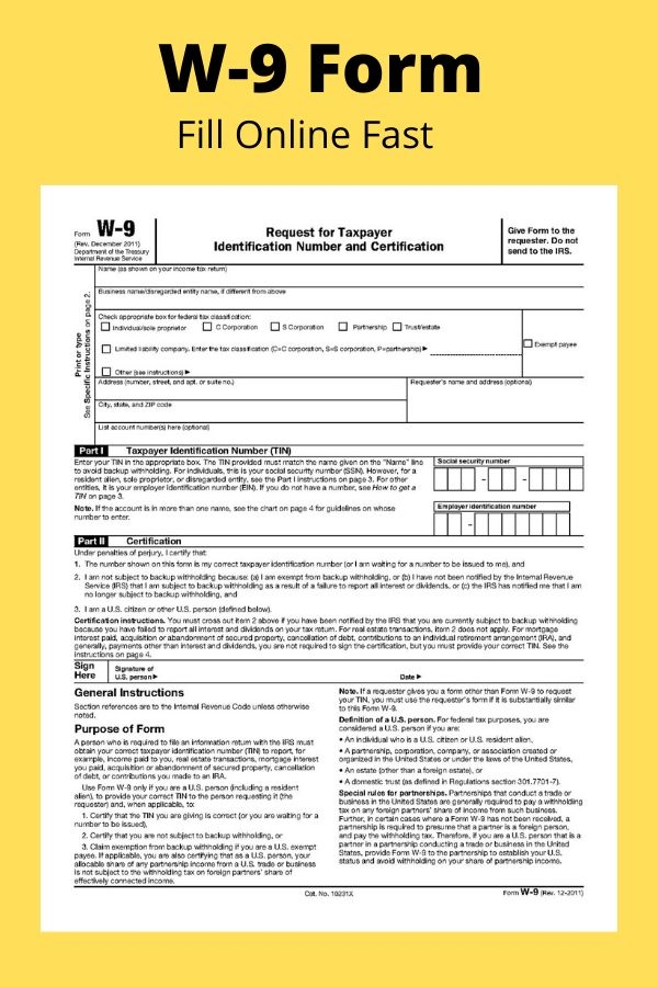 Irs Form W 9 Printable Prntbl concejomunicipaldechinu gov co