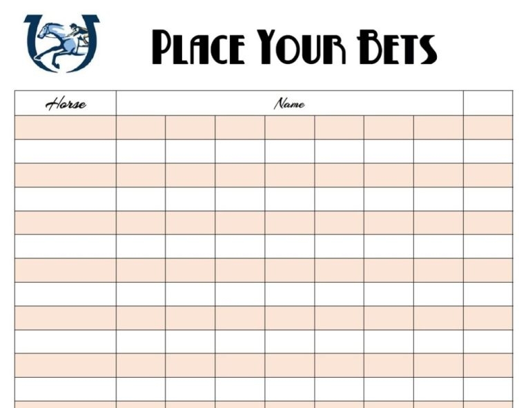 Kentucky Derby Racing Form Printable 2024 Della Kelley