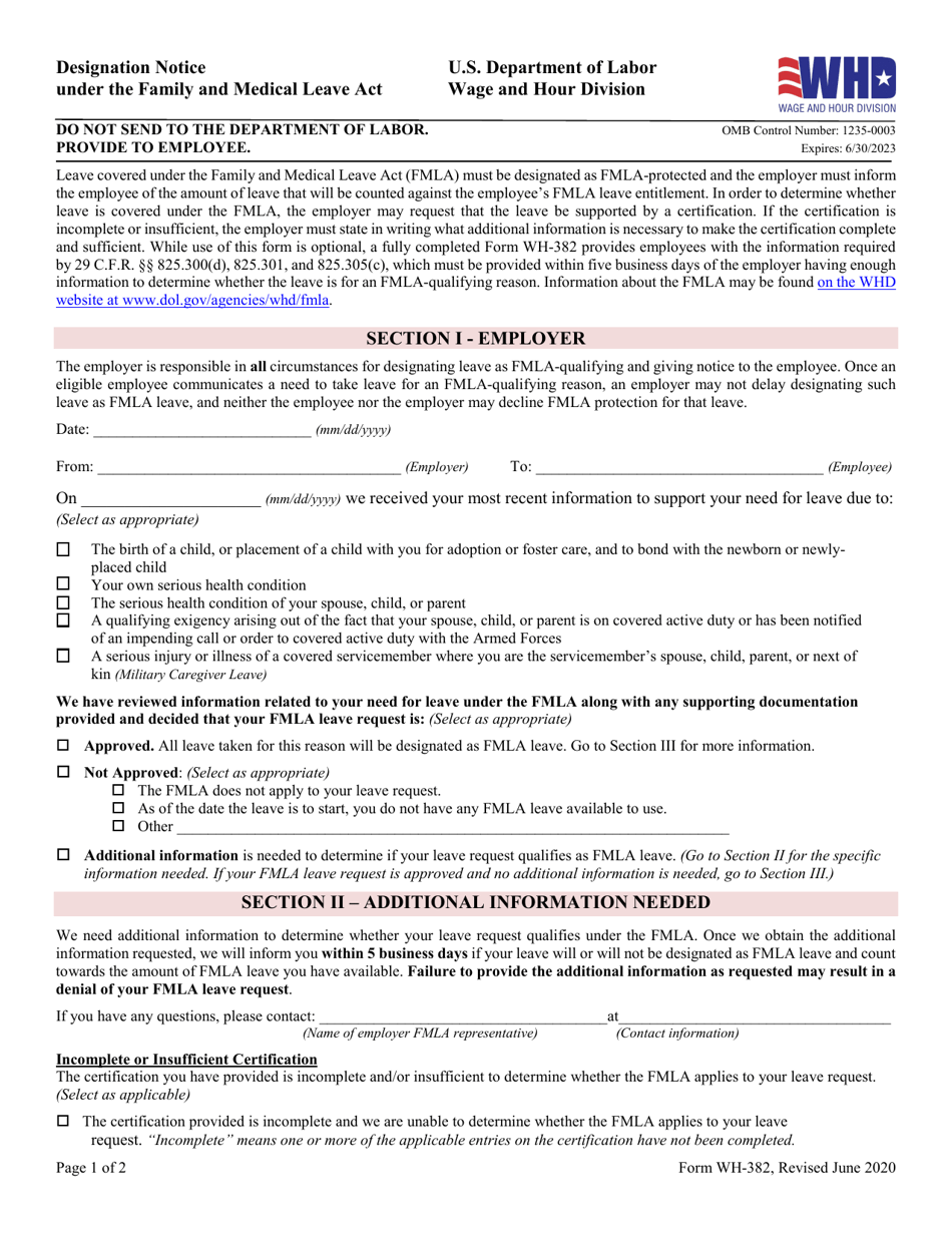 Mo Department Of Labor Fillable Fmla Forms Printable Forms Free Online