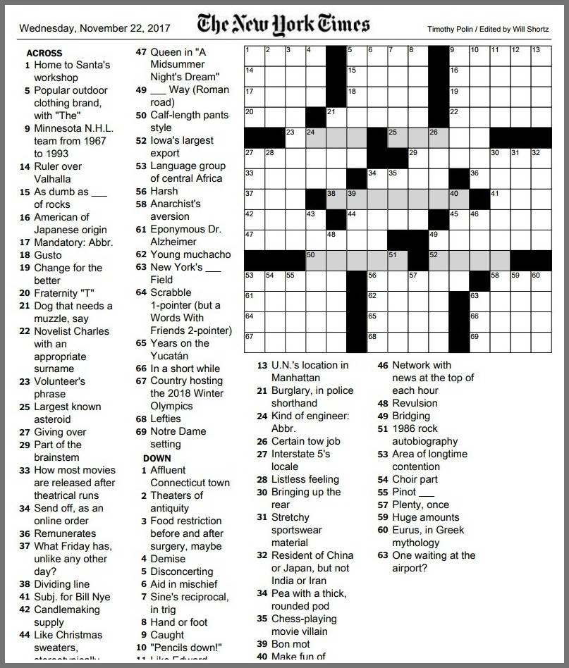 Nyt Crossword August 2 2024 Tamar Fernande