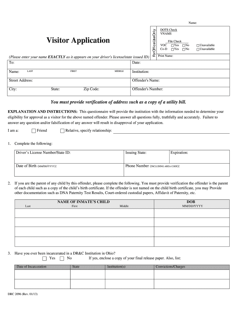 Odrc Visitation Form Fill Out And Sign Printable Pdf Vrogue co