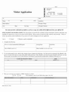 Odrc Visitation Form Online Complete With Ease AirSlate SignNow