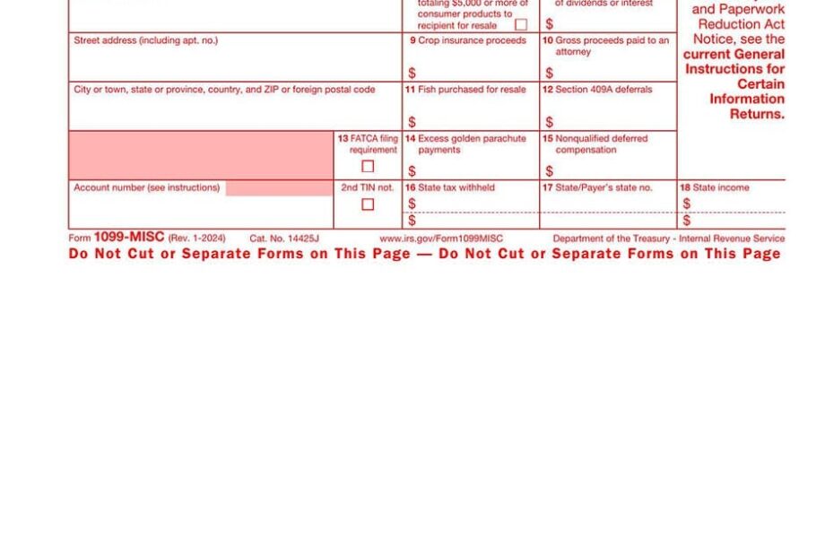 Pdf 1099 Form 2023 Printable Forms Free Online