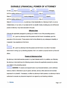 Poa Forms Printable Printable Forms Free Online